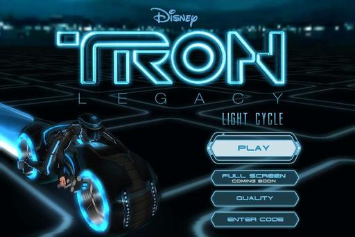 Браузерная 3D-игра Tron Light Cycle