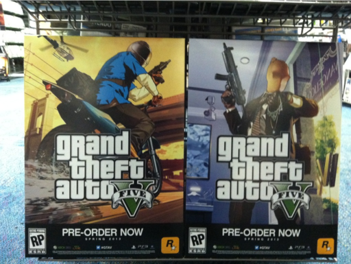 Grand Theft Auto V - Новые рекламные постеры Grand Theft Auto 5, а также фанатский вариант игровой карты